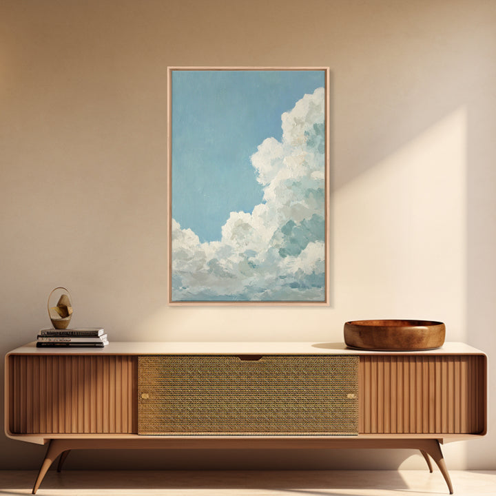 Peaceful Clouds over Open Meadow Canvas Print, Dental Office Art, Art Print, Office Decor, Oil Painting, Calm, Unique Wall Art, DOA-2x3-65