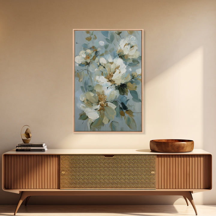 Sterile Modern Floral Painting Canvas Print, Dental Office Art, Office Decor, Fine Art, Calm, Art Print, Room Decor, DOA-2x3-67