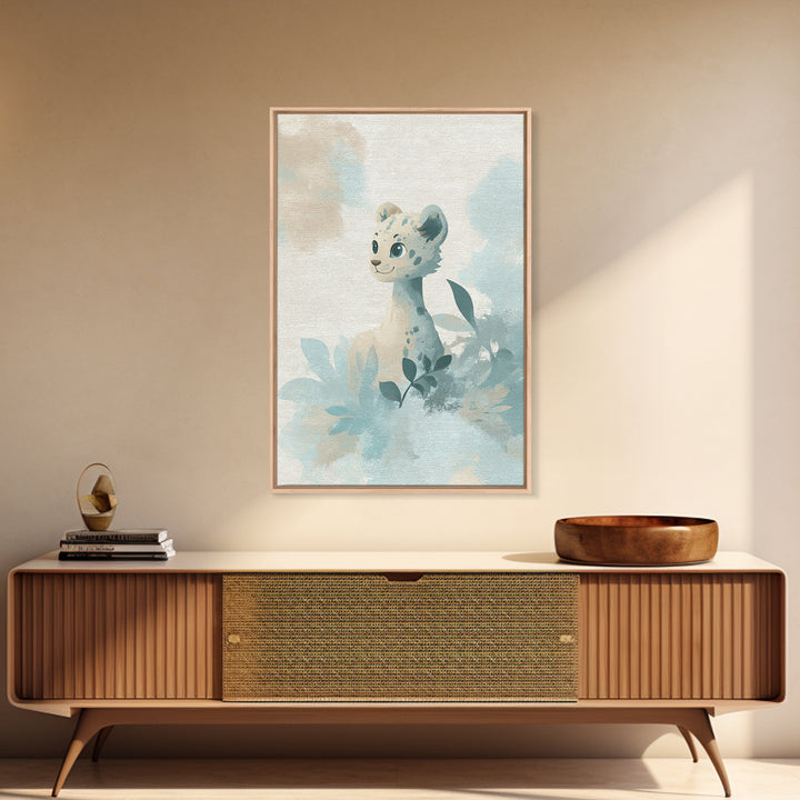 Cheerful Animal Dentist Themed Character Without Text Canvas Print, Dental Office Art, Luxury Decor, Office Decor, Calm, DOA-2x3-82