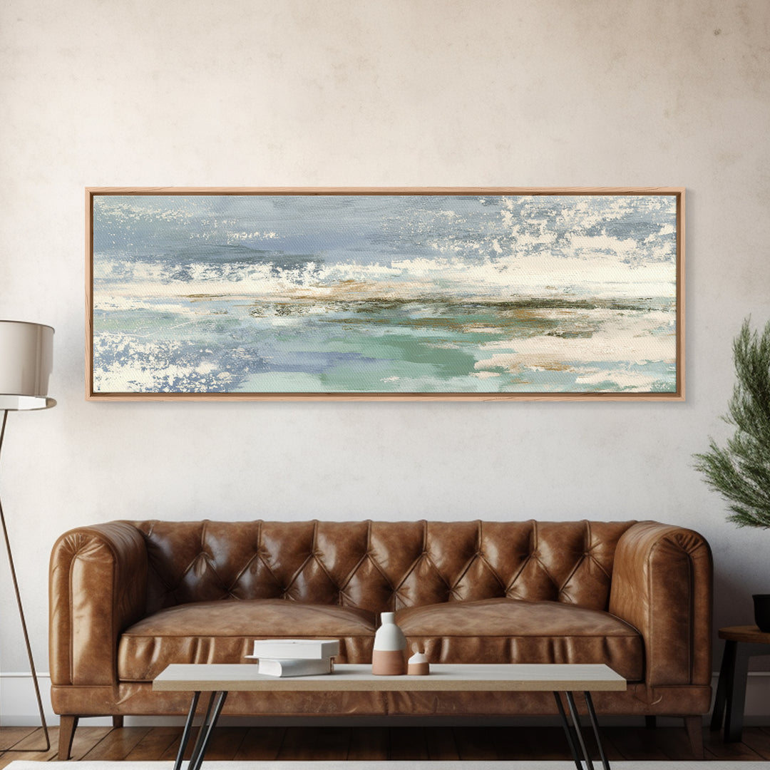 Minimal Smile Curve Abstract Canvas Print, Dental Office Art, Office Decor, Abstract Art, Calm, Medical Office Decor, DOA-3x1-21
