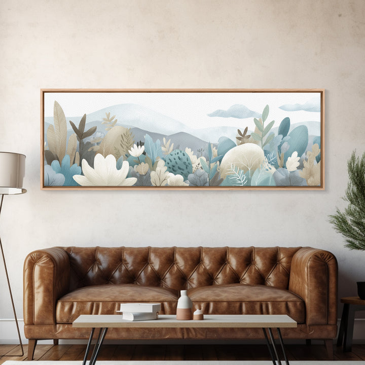 Happy Jungle Animals Canvas Print, Dental Office Art, Statement Artwork, Office Decor, Fine Art, Calm, Printable Wall Art, DOA-3x1-30