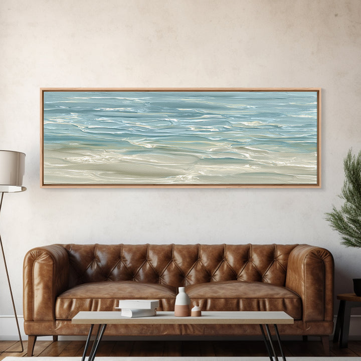 Abstract Water Ripple Pattern Framed Canvas Print, Dental Office Art, Room Decor, Office Decor, Abstract Art, Calm, DOA-3x1-5