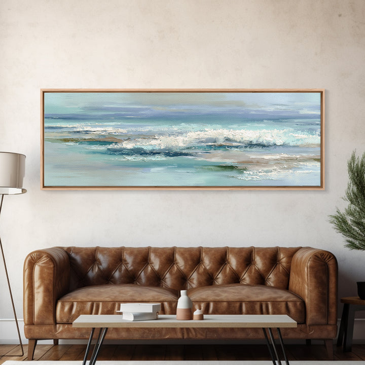 Calming Abstract Ocean Waves Canvas Print, Dental Office Art, Dental, Office Decor, Watercolor Art, Calm, Tooth Art, DOA-3x1-65