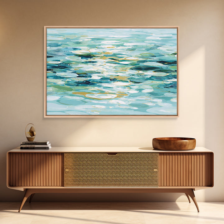 Abstract Water Ripple Pattern Canvas Print, Dental Office Art, Office Decor, Abstract Art, Calm, Dental Art, Digital Artwork, DOA-3x2-17