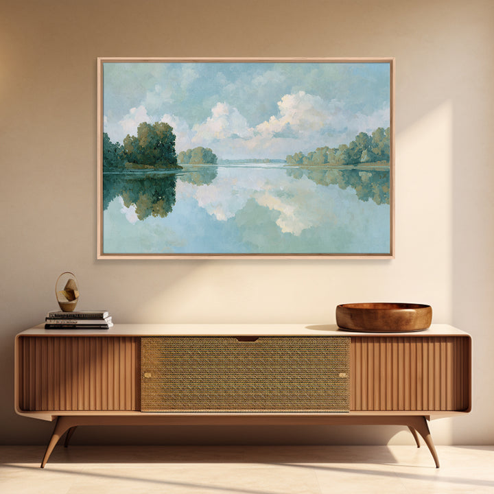 Sunlit Lake with Calming Reflections Canvas Print, Dental Office Art, Office Wall Art, Office Decor, Calm, Medical Decor, DOA-3x2-43