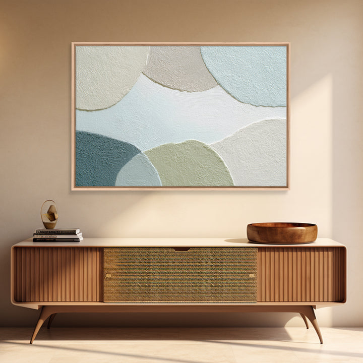 Minimal Smile Curve Abstract Framed Canvas Print, Dental Office Art, Contemporary Art, Office Decor, Calm, Dental Wall Art, DOA-3x2-9