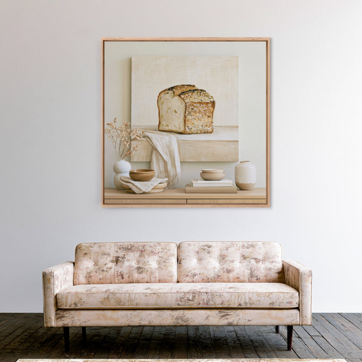 French Bistro Food Illustration Without Text Canvas Print, Dining Room Art, Abstract Wall Art, Dining Room Decor, Dining, DRA-1x1-10