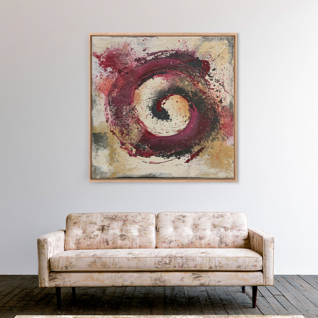 Abstract Red Wine Swirl Canvas Print, Dining Room Art, Printable Art, Dining Room Decor, Abstract Art, Dining, Coastal Wall Art, DRA-1x1-18