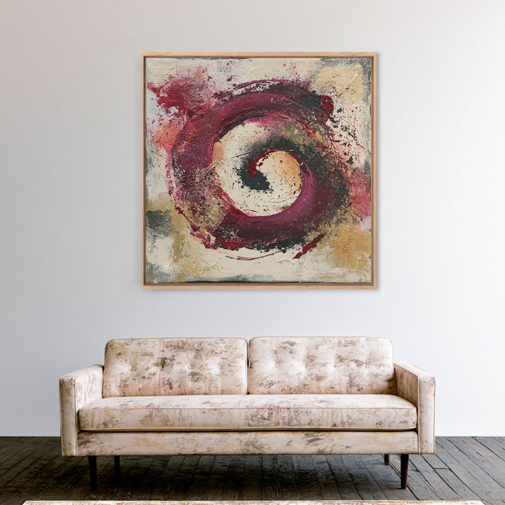 Abstract Red Wine Swirl Canvas Print, Dining Room Art, Printable Art, Dining Room Decor, Abstract Art, Dining, Coastal Wall Art, DRA-1x1-18