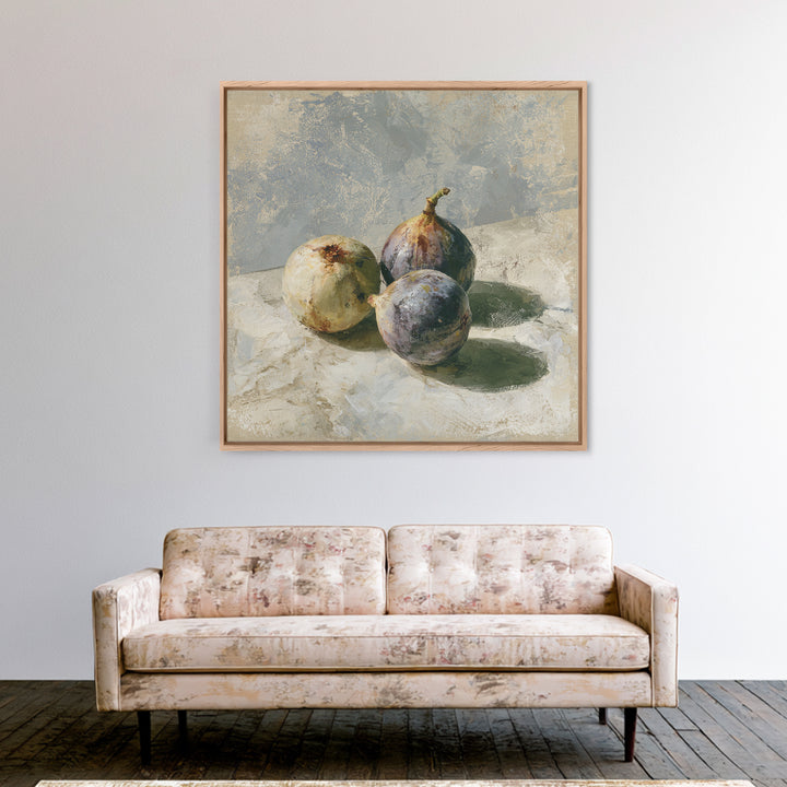 Figs on Marble Framed Canvas Print, Dining Room Art, Printable Art, Dining Room Decor, Fine Art, Dining, Coastal Wall Art, DRA-1x1-47