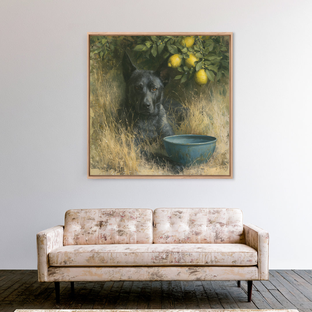 Italian Lemon Branch Canvas Print, Dining Room Art, Modern Decor, Dining Room Decor, Fine Art, Dining, Home Decor, Fall Decor, DRA-1x1-77