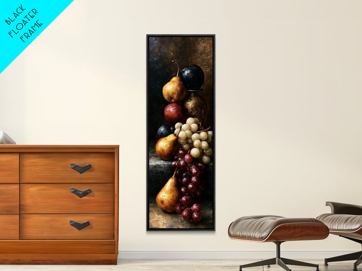 Classical Fruit Still Life Canvas Print, Dining Room Art, Trendy Wall Art, Dining Room Decor, Fine Art, Dining, DRA-1x3-13