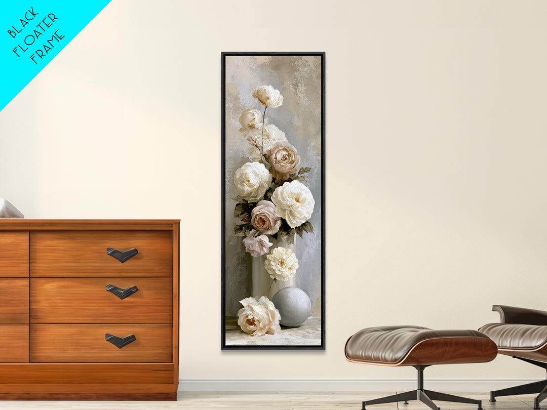 Classic Dutch Feast Arrangement Framed Canvas Print, Dining Room Art, Art Print, Dining Room Decor, Watercolor Art, Dining, DRA-1x3-31
