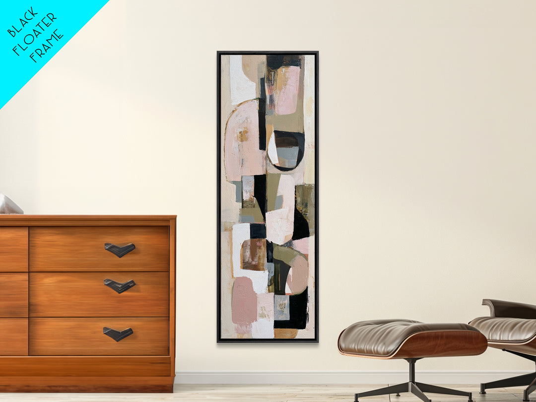 Abstract Composition in Appetite Friendly Warm Tones Canvas Print, Dining Room Art, Room Decor, Dining Room Decor, Dining, DRA-1x3-40