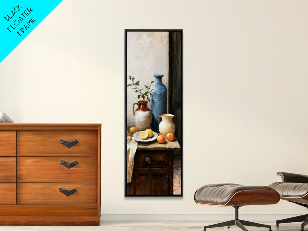 Sunlit Farmhouse Table Objects Without Room View Canvas Print, Dining Room Art, Wall Decor, Dining Room Decor, Fine Art, Dining, DRA-1x3-77