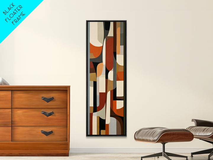 Abstract Composition in Appetite Friendly Warm Tones Canvas Print, Dining Room Art, Abstract Art, Dining Room Decor, Dining, DRA-1x3-88