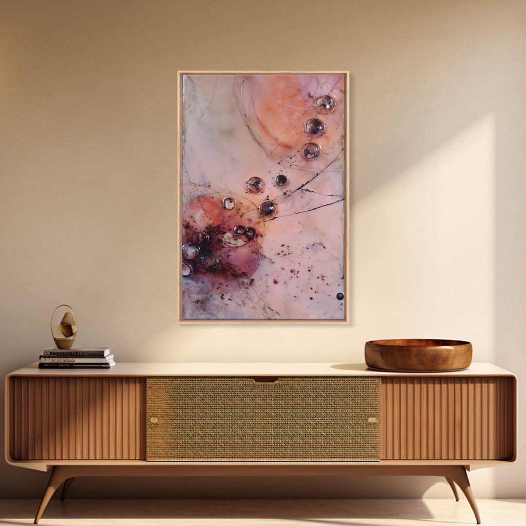 Peach and Plum Still Life Framed Canvas Print, Dining Room Art, Food Art, Dining Room Decor, Fine Art, Dining, DRA-2x3-100
