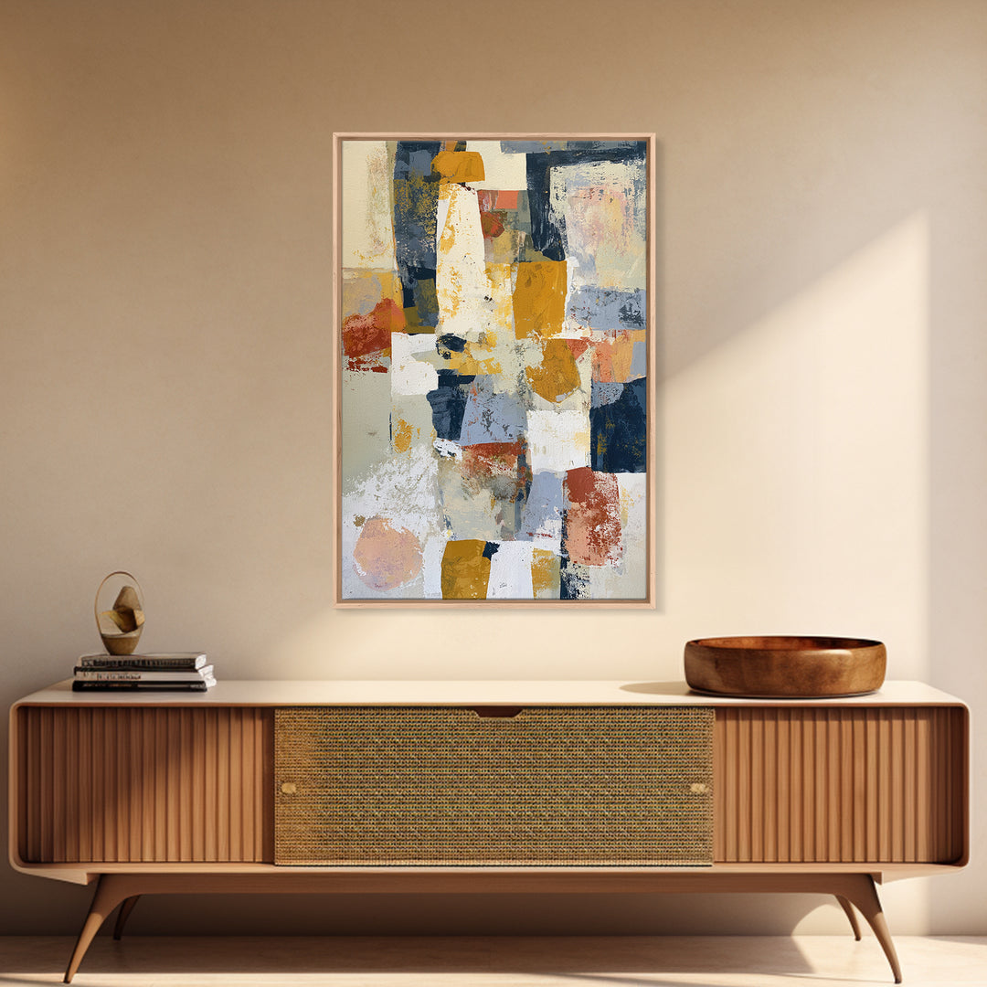 Abstract Composition in Appetite Friendly Warm Tones Canvas Print, Dining Room Art, Printable Art, Dining Room Decor, Dining, DRA-2x3-36