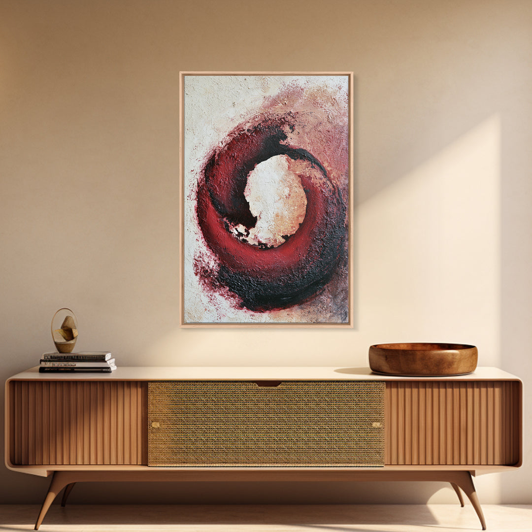 Abstract Red Wine Swirl Canvas Print, Dining Room Art, Boho Decor, Dining Room Decor, Fine Art, Dining, Printable Wall Art, DRA-2x3-50