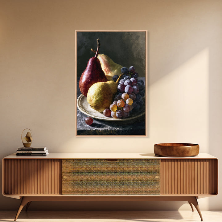 Classical Fruit Still Life Canvas Print, Dining Room Art, Art Print, Dining Room Decor, Fine Art, Dining, Abstract Art, DRA-2x3-9