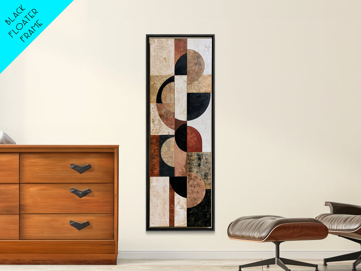 Abstract Shapes Layered Canvas Print, Eclectic Art, Original Art, Living Room Decor, Abstract Art, Eclectic, Gallery Decor, ECL-1x3-16