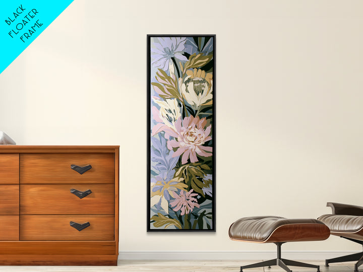 Matisse Inspired Cutouts with Botanical Details Canvas Print, Eclectic Art, Wall Art, Living Room Decor, Oil Painting, Eclectic, ECL-1x3-18