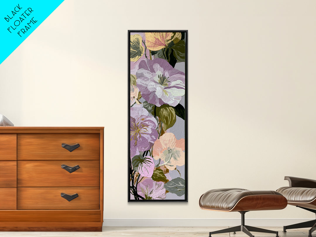 Matisse Inspired Cutouts with Botanical Details Canvas Print, Eclectic Art, Living Room Decor, Watercolor Art, Eclectic, ECL-1x3-90