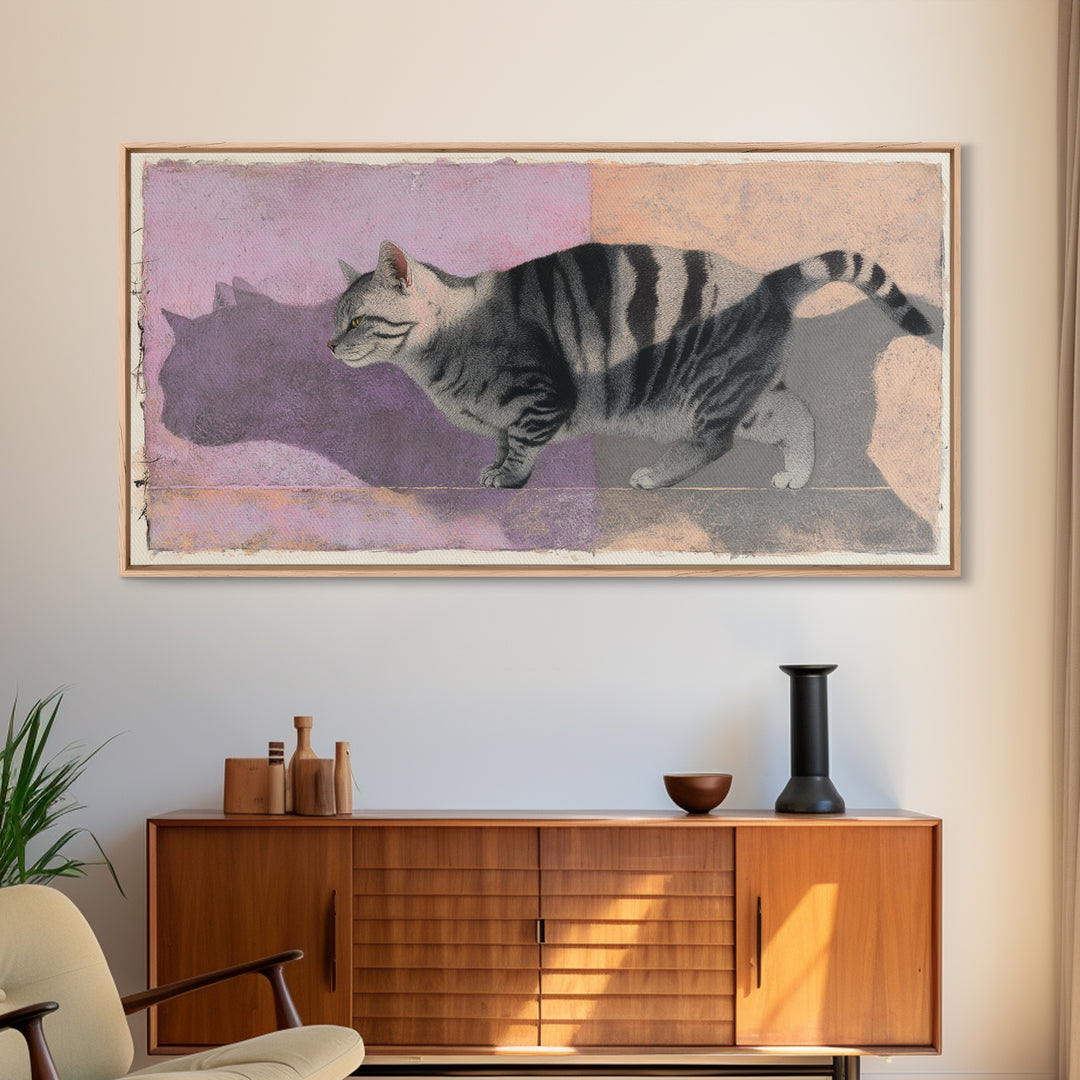 Whimsical Chair Still Life Framed Canvas Print, Eclectic Art, Digital Art, Living Room Decor, Fine Art, Eclectic, Digital Print, ECL-2x1-34