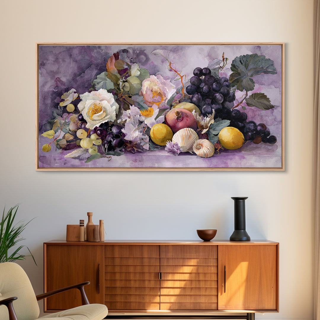 Bohemian Patchwork Landscape Canvas Print, Eclectic Art, Contemporary Art, Living Room Decor, Fine Art, Eclectic, ECL-2x1-44