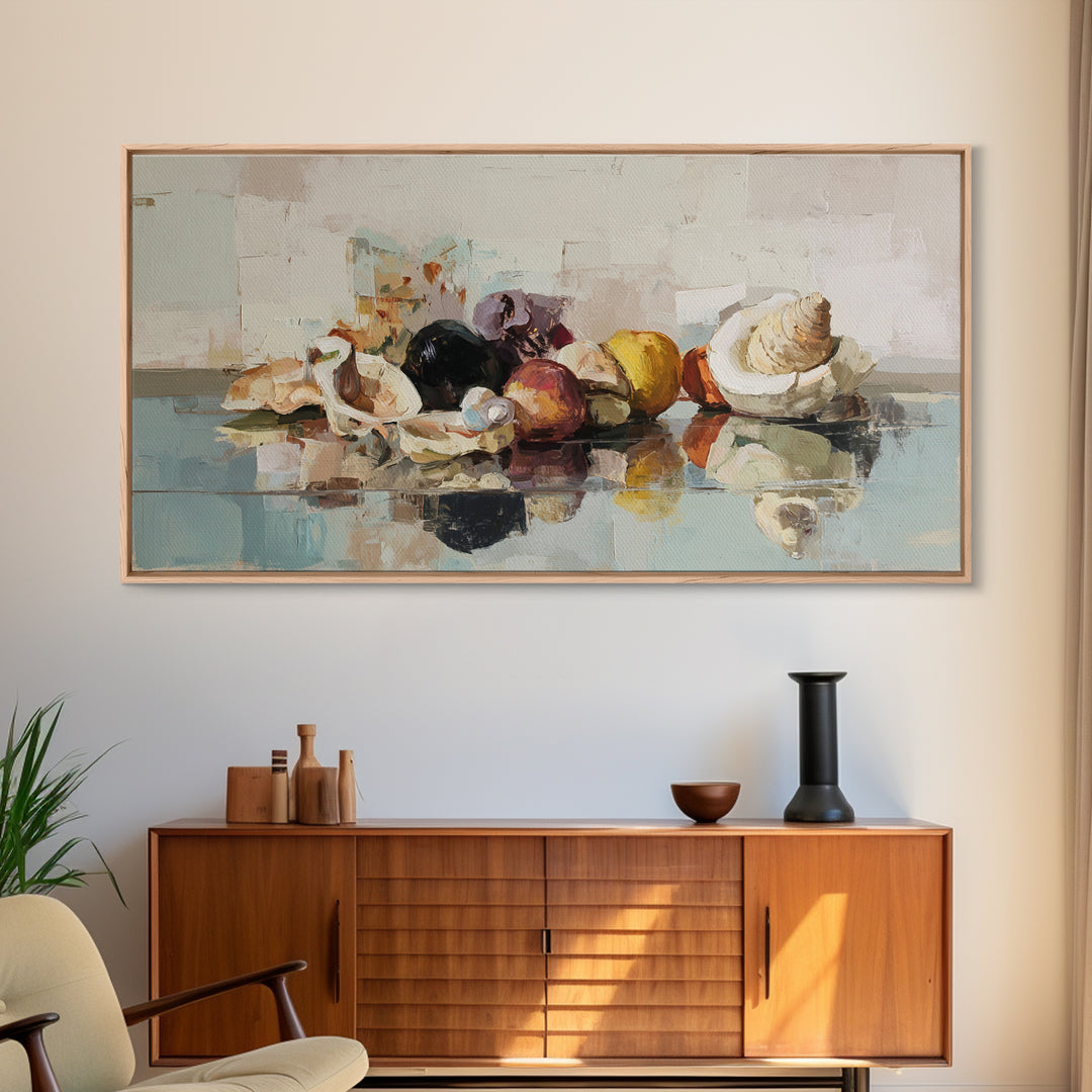 Naive Cityscape with Patterned Windows Framed Canvas Print, Eclectic Art, Abstract Art, Living Room Decor, Fine Art, Eclectic, ECL-2x1-80
