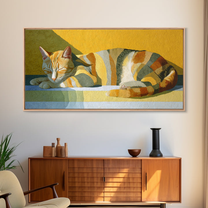 Abstract Mask with Playful Textures Framed Canvas Print, Eclectic Art, Living Room Decor, Abstract Art, Eclectic, ECL-2x1-88
