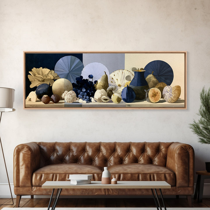 Bold Maximalist Still Life Canvas Print, Eclectic Art, Original Painting, Living Room Decor, Fine Art, Eclectic, Boho Wall Art, ECL-3x1-43