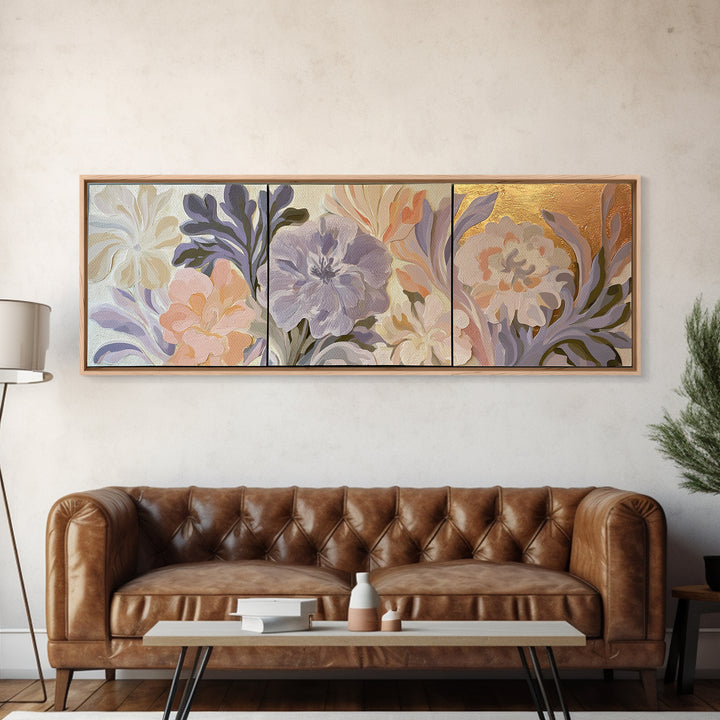 Matisse Inspired Cutouts with Botanical Details Canvas Print, Eclectic Art, Boho Decor, Living Room Decor, Fine Art, Eclectic, ECL-3x1-46
