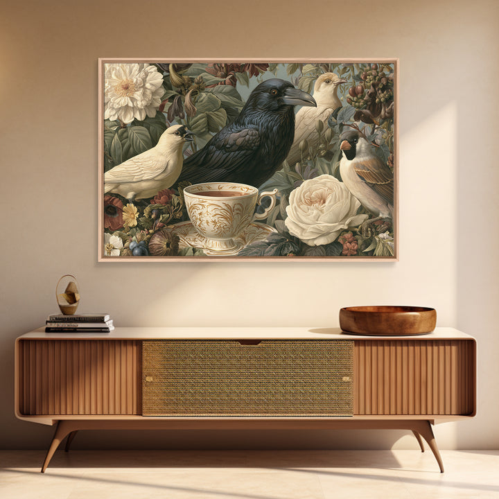 Odd Dream Garden Framed Canvas Print, Eclectic Art, Room Decor, Living Room Decor, Fine Art, Eclectic, Artwork, Original Art, ECL-3x2-69