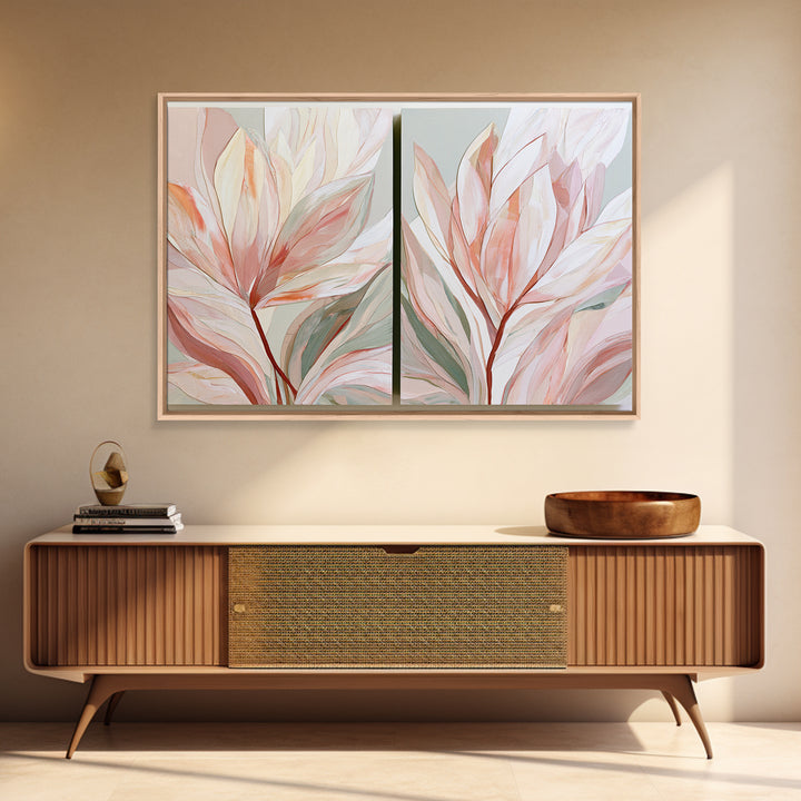 Matisse Inspired Cutouts with Botanical Details Canvas Print, Eclectic Art, Contemporary Art, Living Room Decor, Eclectic, ECL-3x2-82