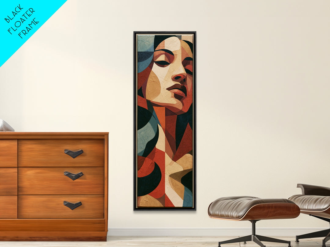 Portrait of a Singer Canvas Print, Expressionist Art, Abstract Wall Art, Living Room Decor, Expression, Gallery Wall Art, EXP-1x3-56