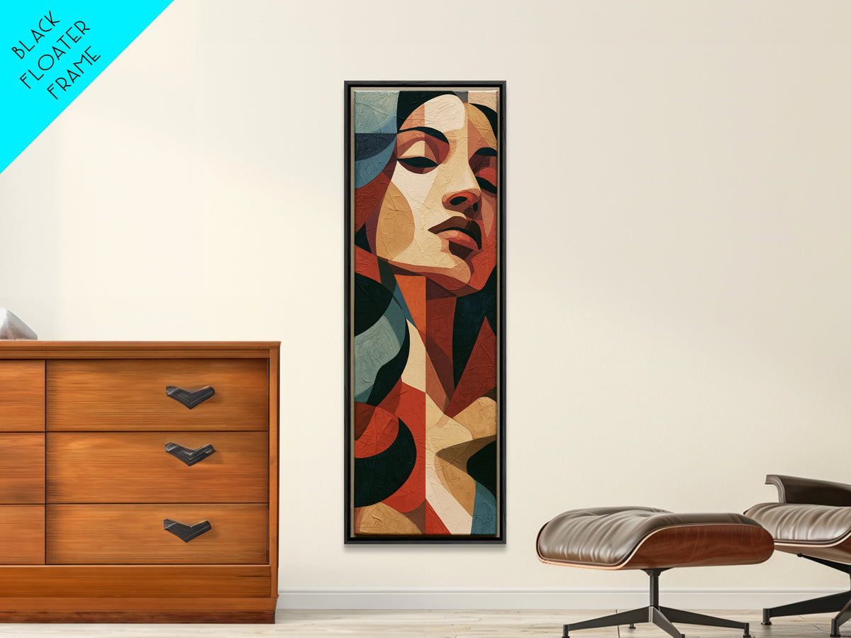 Portrait of a Singer Canvas Print, Expressionist Art, Abstract Wall Art, Living Room Decor, Expression, Gallery Wall Art, EXP-1x3-56