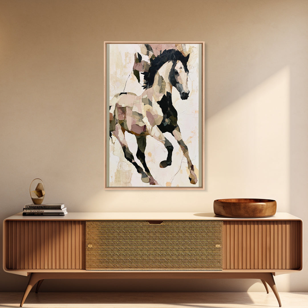Expressionist Horse in Motion with Wild Mane Canvas Print, Expressionist Art, Home Decor, Living Room Decor, Expression, EXP-2x3-18
