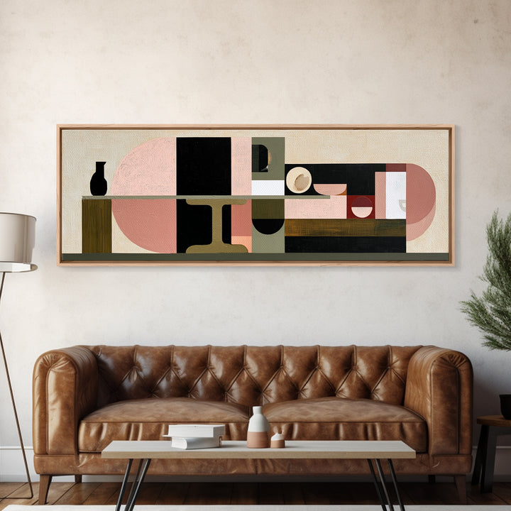 Lonely Caf Table Canvas Print, Expressionist Art, Blue Wall Art, Living Room Decor, Fine Art, Expression, Luxury Decor, EXP-3x1-21