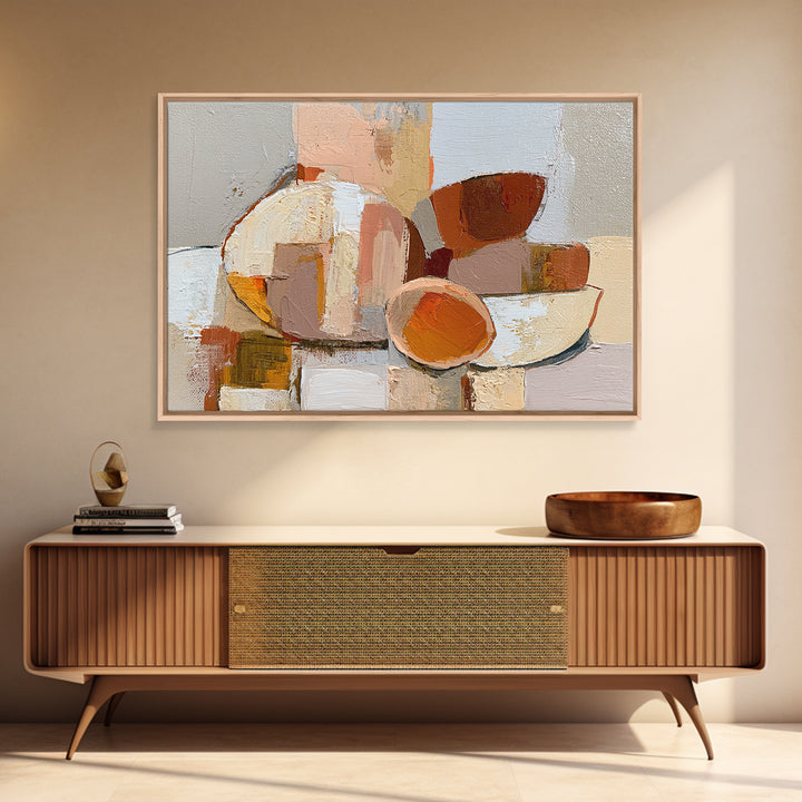 Bold Still Life of Fruit Framed Canvas Print, Expressionist Art, Gallery Decor, Living Room Decor, Fine Art, Expression, EXP-3x2-69