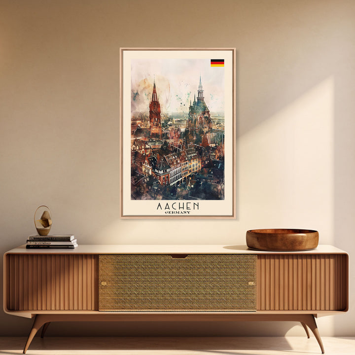 Charming Čačak Serbia Village Scene, Framed Canvas Print, Ideal for Bedroom Art, Farmhouse Style, Home Decor Wall Art