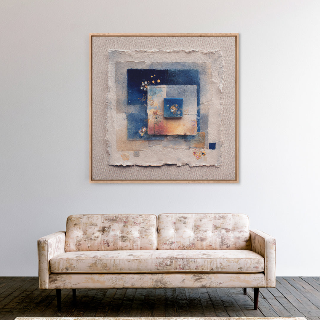 Magic Sword Embedded Framed Canvas Print, Fantasy Art, Printable Art, Living Room Decor, Fine Art, Mythic, Large Art Print, FAN-1x1-11