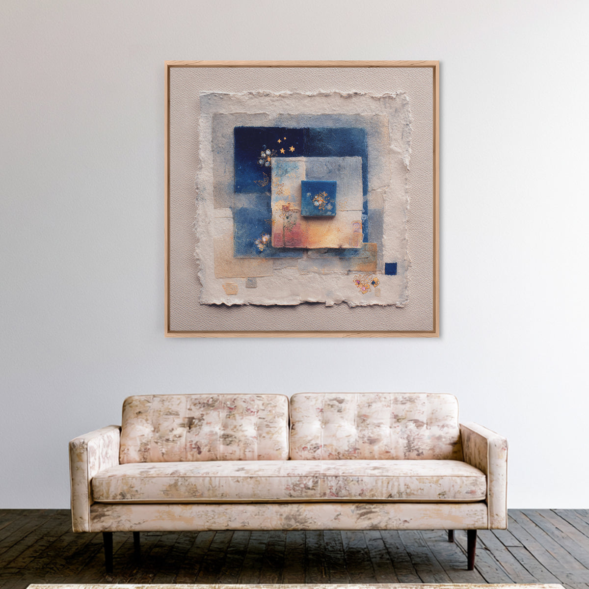 Magic Sword Embedded Framed Canvas Print, Fantasy Art, Printable Art, Living Room Decor, Fine Art, Mythic, Large Art Print, FAN-1x1-11