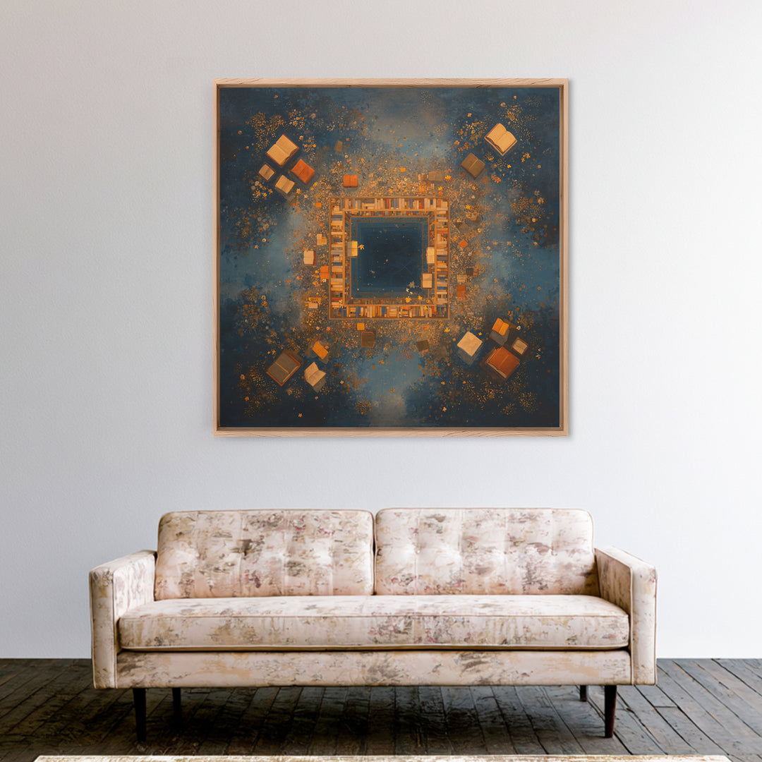 Sorceress Holding a Sphere of Starlight Framed Canvas Print, Fantasy Art, Gallery Decor, Living Room Decor, Fine Art, Mythic, FAN-1x1-41