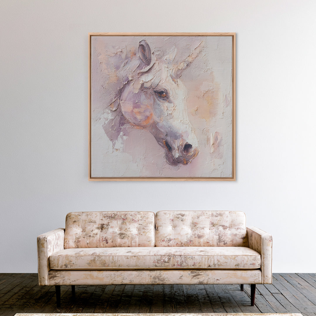 Griffin Perched on a Castle Wall Canvas Print, Fantasy Art, Neutral Decor, Living Room Decor, Oil Painting, Mythic, Wall Art, FAN-1x1-82