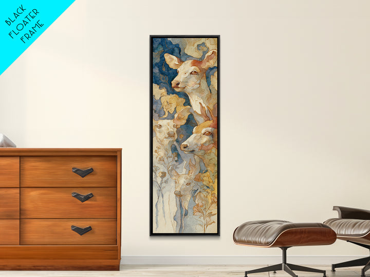 Dragon Soaring Above Jagged Mountain Peaks Framed Canvas Print, Fantasy Art, Textured Painting, Living Room Decor, Mythic, FAN-1x3-61