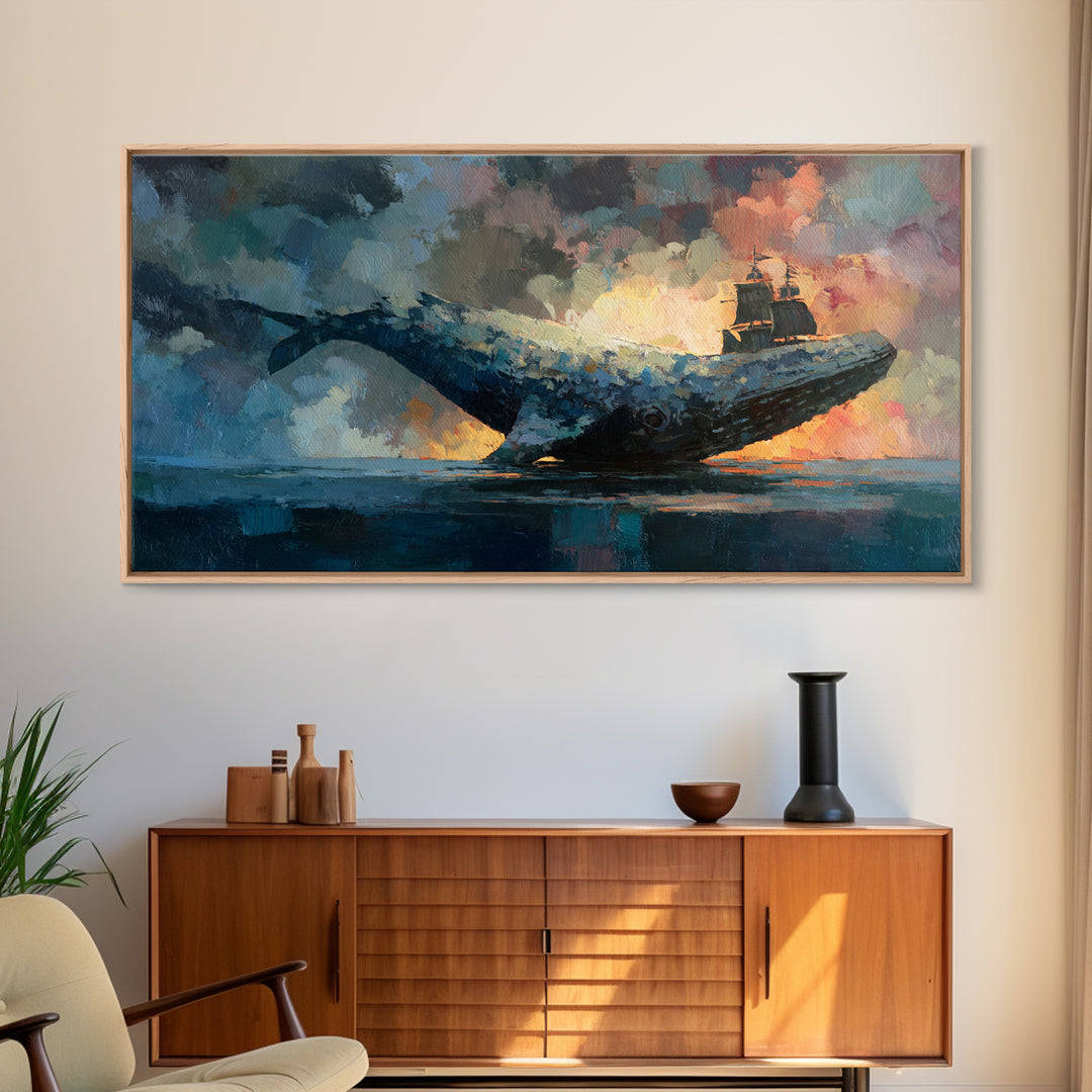 Dragon Egg Nest Framed Canvas Print, Fantasy Art, Statement Artwork, Living Room Decor, Fine Art, Mythic, Wall Decor, FAN-2x1-42
