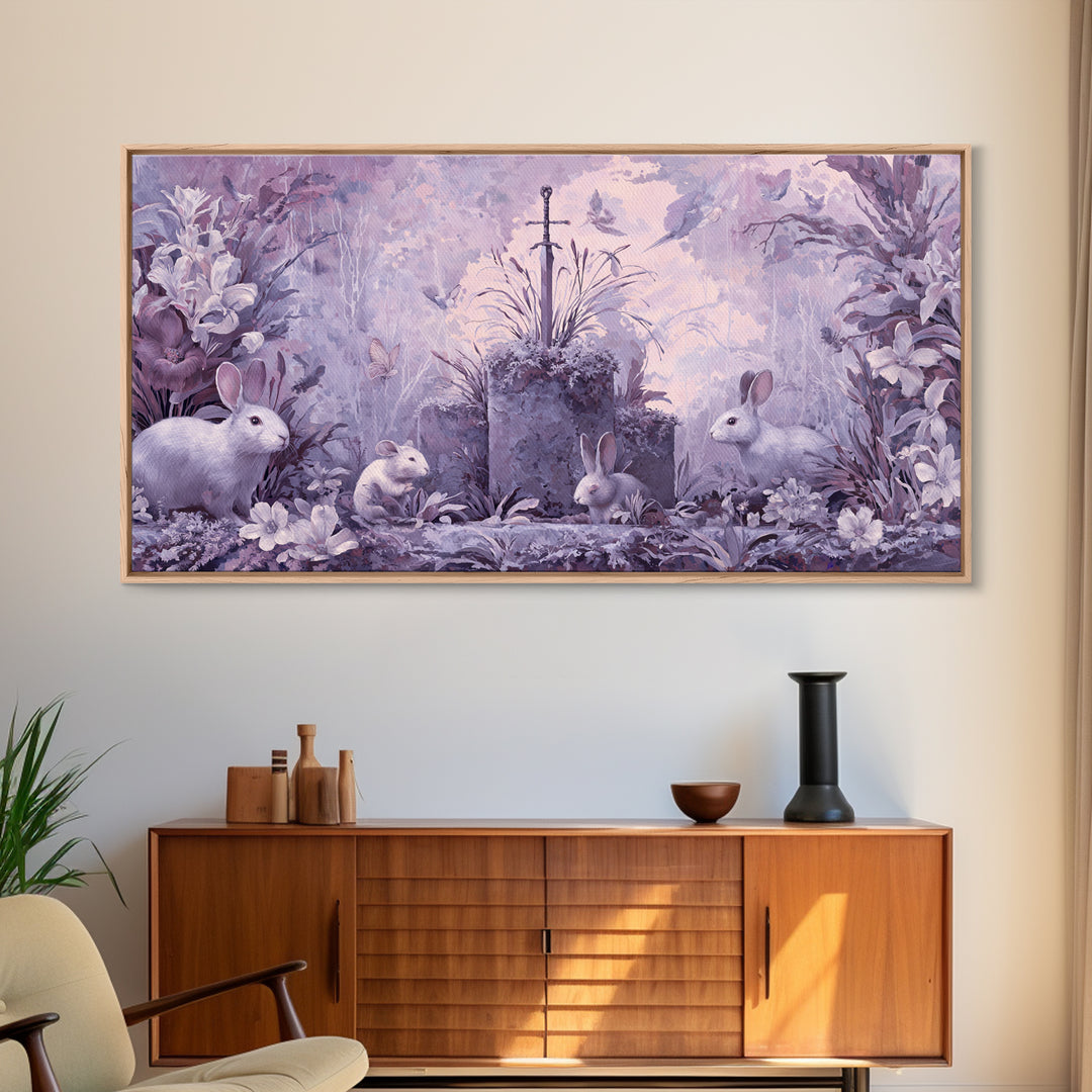 Elven Queen Portrait Canvas Print, Fantasy Art, Wall Decor, Living Room Decor, Fine Art, Mythic, Whimsical Art, Gothic Art, FAN-2x1-94