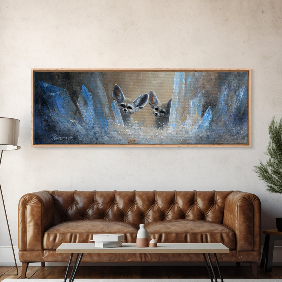 Dwarven Forge with Molten Gold Glow Framed Canvas Print, Fantasy Art, Boho Wall Art, Living Room Decor, Fine Art, Mythic, FAN-3x1-58
