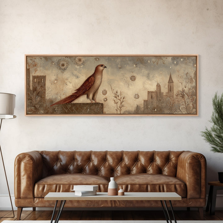 Sea Serpent Beneath a Stormy Ship Silhouette Canvas Print, Fantasy Art, Print, Living Room Decor, Fine Art, Mythic, Fairy Art, FAN-3x1-83